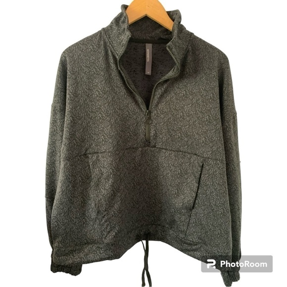 Mondetta Women’s Brushed Back 1/2 Zip Top in Black Pattern, Size Large - Picture 5 of 15